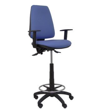 Taburete Elche S Bali Azul Claro Brazos Regulables