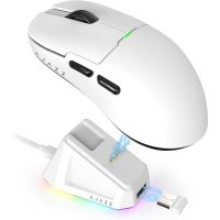 raton ajazz inalambrico 26000 dpi base de carga magnetica ultra ligero