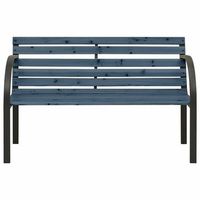 banco de jardin  banco de exterior  silla de jardin para ninos de madera de abeto chino gris 81 cm