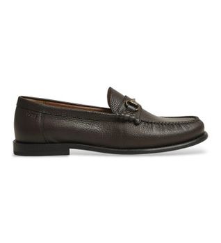 BOSS para hombre. 50563152 Mocasines de piel Tevan marrón (46), Plano, Ninguno, Casual