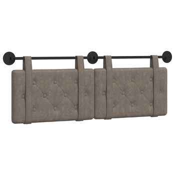 Cabecero，panel De Cabecero Colgante Gris Pu Antiguo