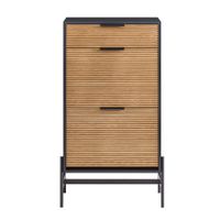 zapatero industrial con 2 puertas 1 cajon negro