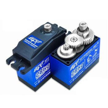 Servo digital sin escobillas de alta velocidad a prueba de agua SPT5828W-180 con un par de torsión de 28 kg para coches