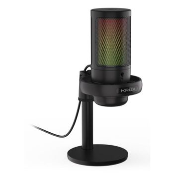 Micrófono Krux Epic 1000S USB cardioide con filtro antipop y control por botones
