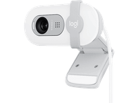 webcam - logitech brio 100 iluminacion automatica full hd 1080p usb microfono omnidireccional integrado tapa de privacidad pc-mac blanco