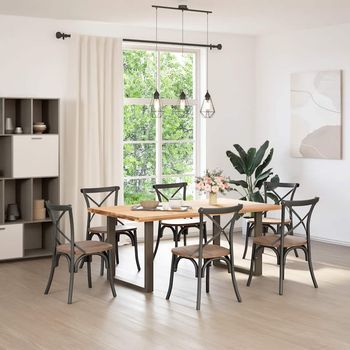 Patas Para Mesa，pierna De Mesa Comedor Forma U 2 Uds Acero Natural 90x(72-73)cm