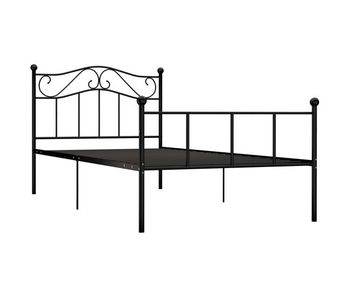 Estructura de cama de metal negro 90x200 cm