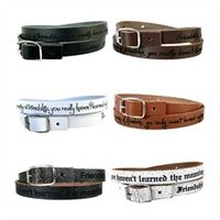 pulsera de cuero con grabado laser