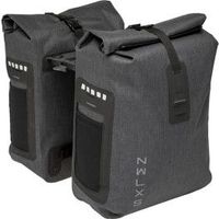 new looxs alforjas varo racktime 40l impermeable nylon negro con reflectantes 43x28x17 cm
