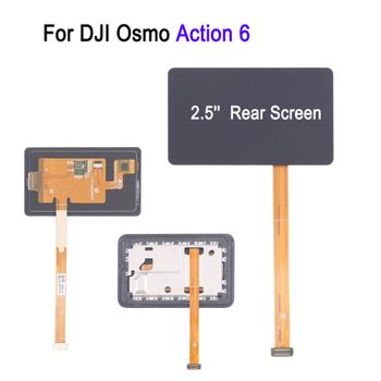 Pantalla principal trasera de 2,5 pulgadas para DJI Osmo Action 6, para cámara DJI Action 6, pantalla trasera OLED, pieza de repuesto para reparación de pantalla táctil