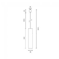 foco colgante para carril monofasico focus unity