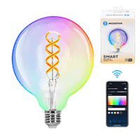 wifi wb bombilla incandescente g125 e27 49 w rgbw
