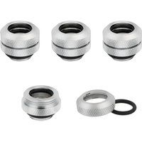 corsair hydro x series xf 12mm hardline fitting - chrome pack of 4