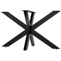 patas de mesa hardwick metal negro 68x120x71 cm clp