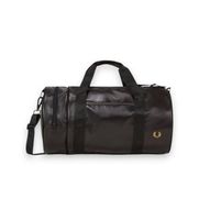 fred perry para hombre l7260 bolsa de deporte tonal classic barrel negro osfa casual poliester reciclado sostenible