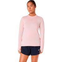 asics road seamless  camiseta de running mujeres - rosa rojo