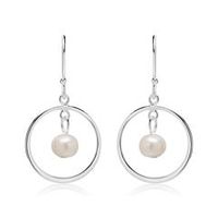 pendientes de plata 925 con perlas de agua dulce