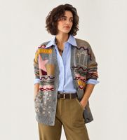 pennyblack para mujer 2621346113200 cardigan pavido gris s casual lana