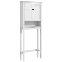 estante sobre inodoro 70x20x175 cm blanco