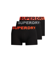 superdry para hombre m3110450a pack de tres calzoncillos de corte clasico de algodon organico negro m homewear