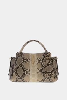 Bolso De Mano Con Estampado Animalier Yvonne