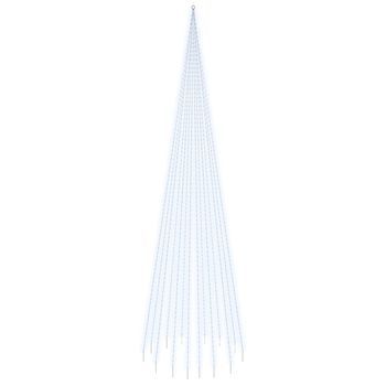 Árbol De Navidad En Asta De Bandera 1134 Led Blanco Frío 800 Cm Vidaxl