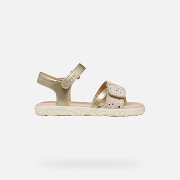 GEOX Sandal Haiti Niña Dorado Claro