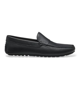 BOSS para hombre. 50568700 Mocasines de piel Noel negro (40), Plano, Ninguno, Casual, Clásico