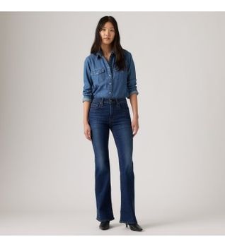 Levi's para mujer. A3410-0202 Jeans 726 HR flare azul oscuro (26/32), Casual, Algodón, Denim