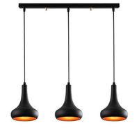 lampara de techo berceste-n-1369 negro hierro 66x16x113 cm