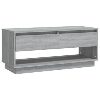 Mueble Tv | Mueble De Salón | Armario Tv Madera De Ingeniería Gris Sonoma 102x41x44 Cm