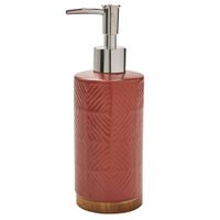 dispensador de jabon de ceramica repujada