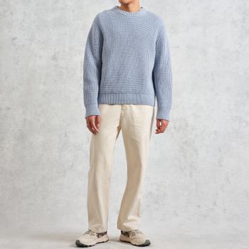 Wax London Wilde Crewneck Waffle-Knit Jumper - M