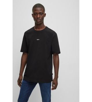 BOSS para hombre. 50473278 Camiseta Chup negro (S), Casual, Algodón, Manga corta