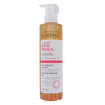 A Derma Exomega Gel Limpiador Calmante para Pieles Reactivas 200 ml
