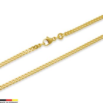 Cadena barbada oro de 8 quilates 55cm