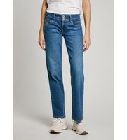 pepe jeans para mujer pl204848ee3 jeans en fit recto venus azul 3030 casual algodon denim sostenible