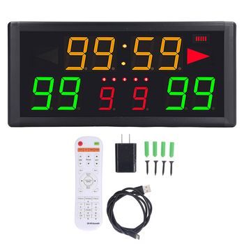 Tablero Led De Puntuación De 10 Dígitos (control Remoto)