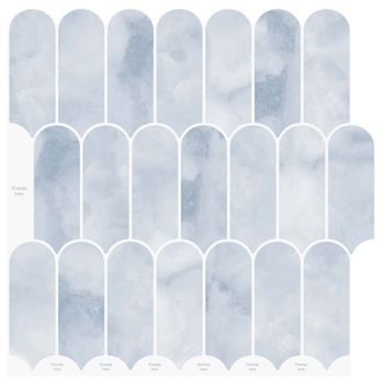 Loseta De Pluma 20 Uds. Azul Claro 30 X 30 Cm Poliuretano Y Pet Vidaxl