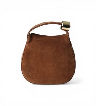 Semicouture para mujer. S6SX03 Bolso de ante mini Baily marrón (OSFA), Casual