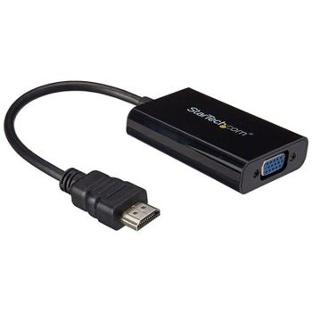 Adaptador de cable de vídeo Startech HDMI a VGA con audio y soporte Full HD