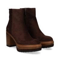 pons quintana botines con tacon mujer - marron talla 40