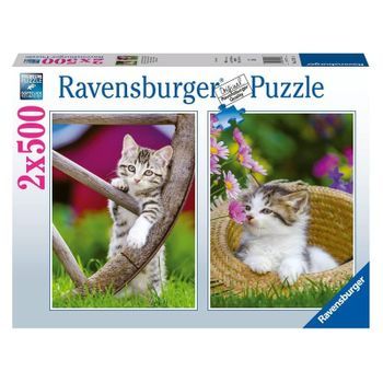 Pack Con 2 Puzzles De 500 Piezas De Gatitos En La Naturaleza 17269