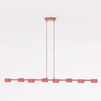 lampara colgante solvi coral 8 luces