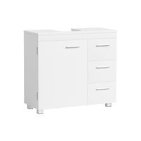 mueble bajo lavabo blanco  30 x 70 x 64 cmapto para lavabos de pie