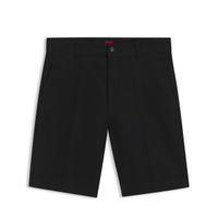 hugo red shorts de algodon negros 50551402-001