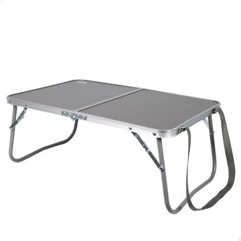 Mesa Plegable Camping Portátil, 60x40x25 Cm, Antracita