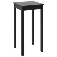mesa alta de bar mdf negra 55x55x107 cm vidaxl