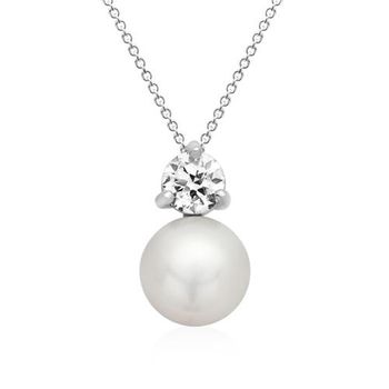 Cadena plata 925 incl. colgante plata con perla