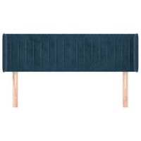 cabecero cama mueble de dormitorio de terciopelo oscuro 147 x 16 x 7888 cm azul m020007985